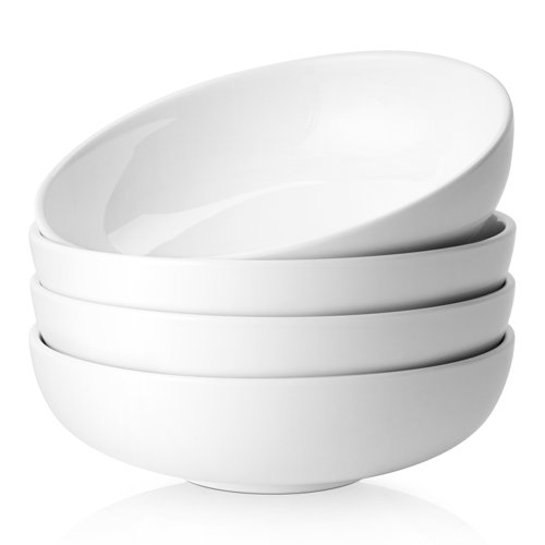 DOWAN 47 Oz Ceramic Extra Deep Large Pasta Bowls Set Of 4 Wayfair